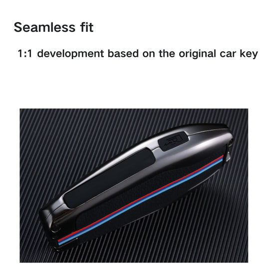 BMW Metal Shell & Soft Silicone Full Protection Car Key Fob Case Cover For 5, 6, 7 Series, X3, X5, X6, X7