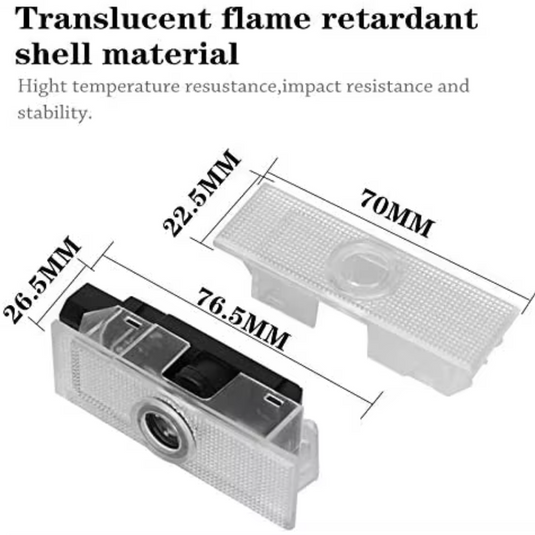 [2 PCS] Maserati Car Door Logo Light Brand Shadow Lights Courtesy Lamp - Polar Tech Australia