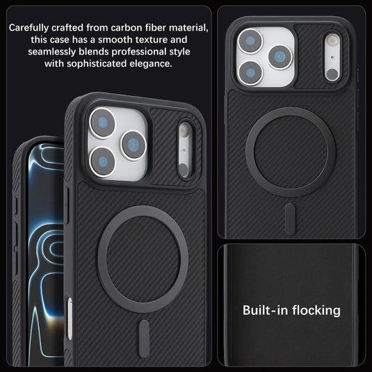Apple iPhone 18 Pro - Kalebol Carbon Fiber MagSafe Phone Case