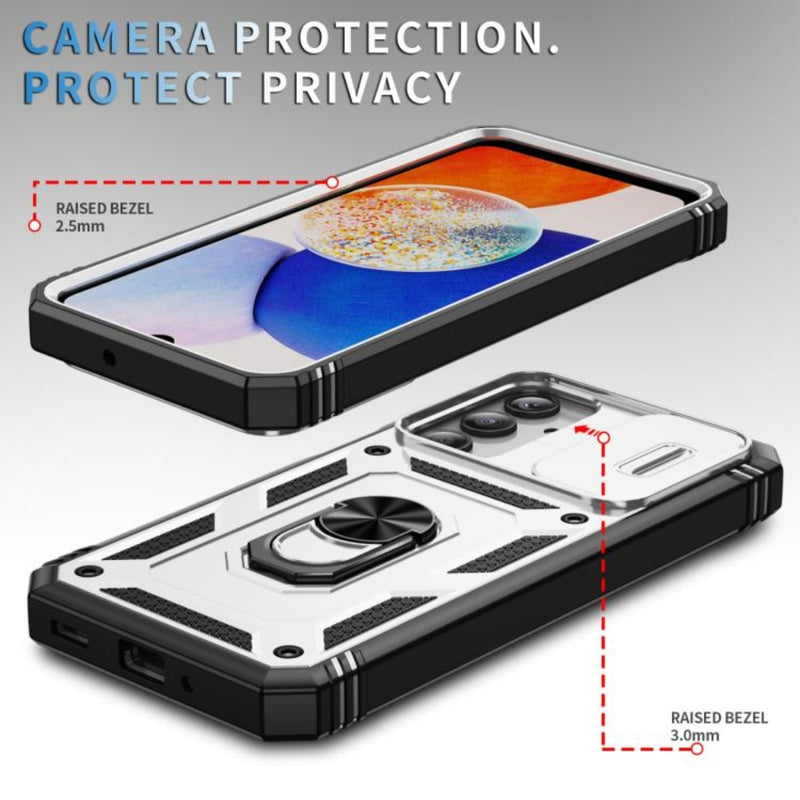 Chargez l&#39;image dans la visionneuse de la galerie, Samsung Galaxy A17 (SM-A176) - Sliding Camshield TPU + PC Phone Case with Holder
