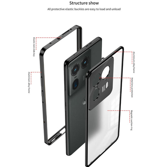 Motorola Moto X50 Ultra - Metal Frame Magnetic Shockproof Protective Case - Polar Tech Australia