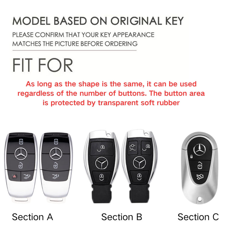 Chargez l&#39;image dans la visionneuse de la galerie, Mercedes Benz Mecha Style Zinc Alloy Car Key Fob Case Cover For Benz A, B, C, E, S, G-Class, GLA, GLB, GLC, GLE, GLS, CLA, CLS, EQC
