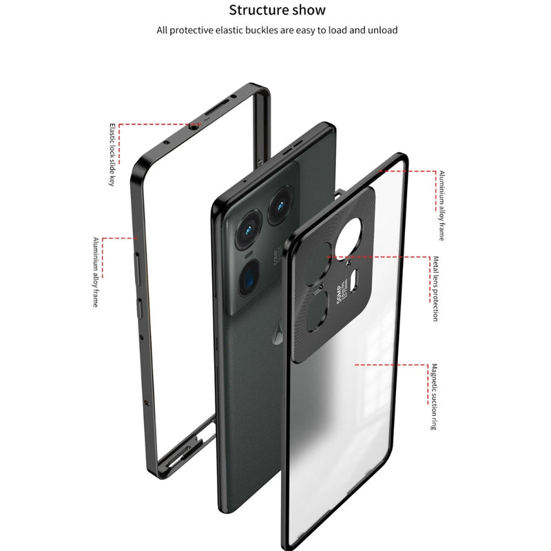 Load image into Gallery viewer, Motorola Moto X40 - Metal Frame Magnetic Shockproof Protective Case - Polar Tech Australia
