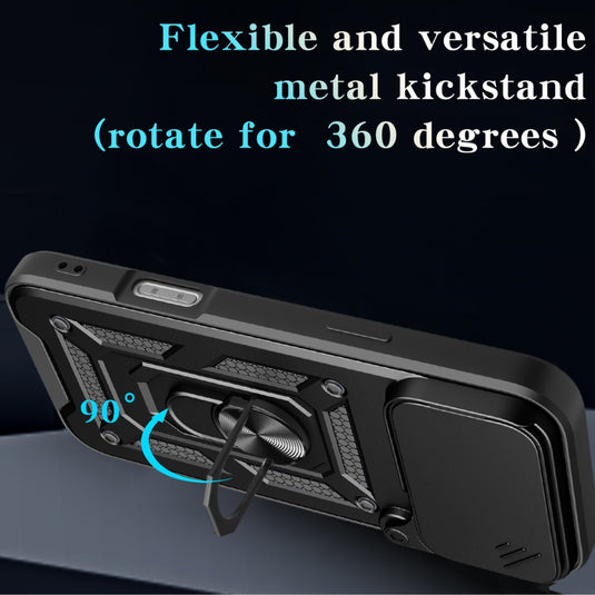 Apple iPhone 17 Air - Shockproof Armour Heavy Duty Phone Case with Ring Holder & Camera Protection