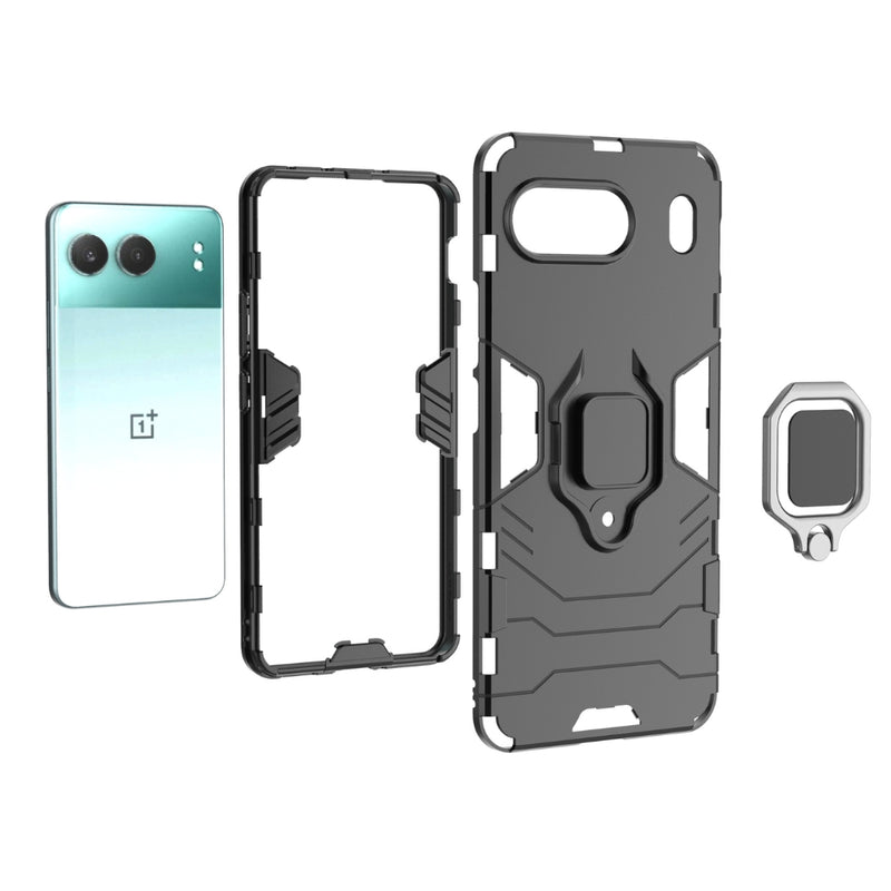 Chargez l&#39;image dans la visionneuse de la galerie, OnePlus Nord 4 - Heavy Duty Armor Case With Ring Holder Stand
