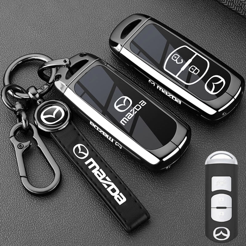 Chargez l&#39;image dans la visionneuse de la galerie, Mazda Zinc Alloy Car Key Fob Protective Case Cover For CX5, CX3, CX30, CX7, CX9, Mazda 2, 3, 6
