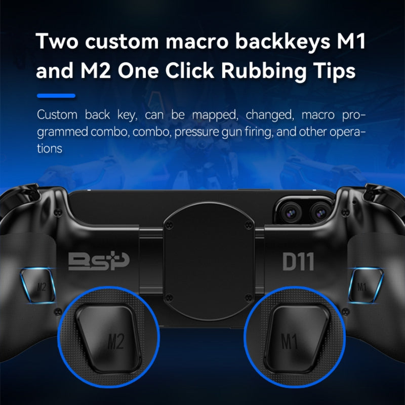 Chargez l'image dans la visionneuse de la galerie, D11 Wireless Game Controller Hall Effect Joystick Turbo Macro Back Buttons for Switch Android iOS PC
