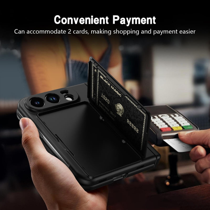 Chargez l'image dans la visionneuse de la galerie, Apple iPhone Ultra / Fold - Card Bag Holder Hinge Integrated Film Phone Case, with Pen
