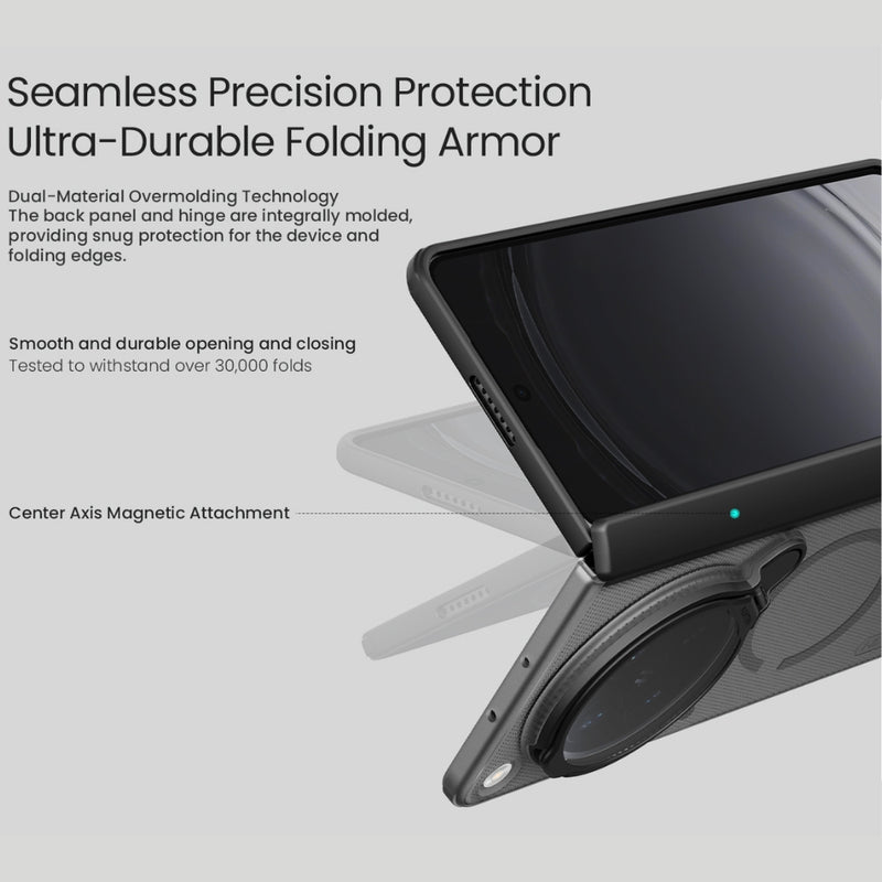 Load image into Gallery viewer, [Magsafe Compatible] OPPO Find N6 - Nillkin Frosted shield Prop Magnetic Camera protective Case - Polar Tech Australia
