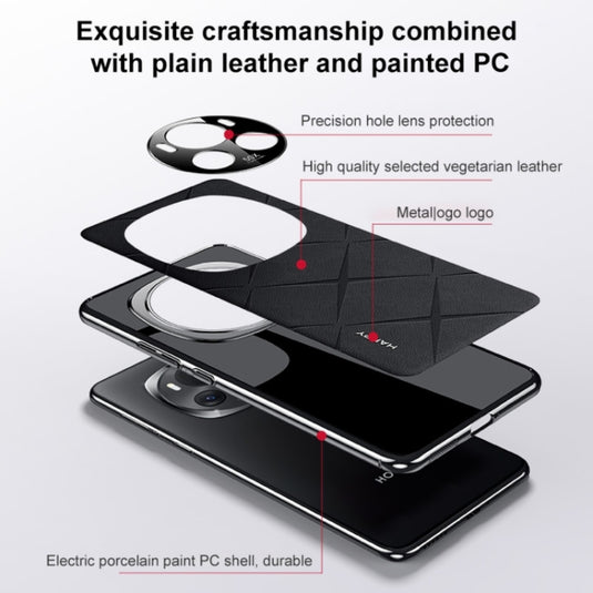 Honor Magic6 (BVL-AN00) - Plain Leather PC Phone Case