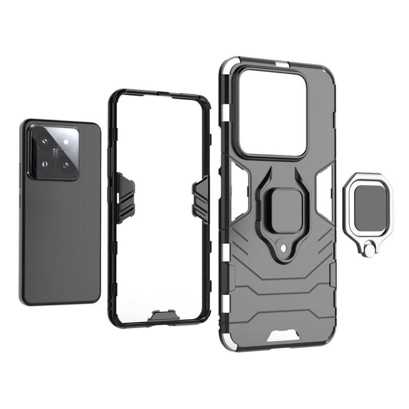 Load image into Gallery viewer, Xiaomi Poco F6 Pro - Heavy Duty Armor Case With Ring Holder Stand - Polar Tech Australia
