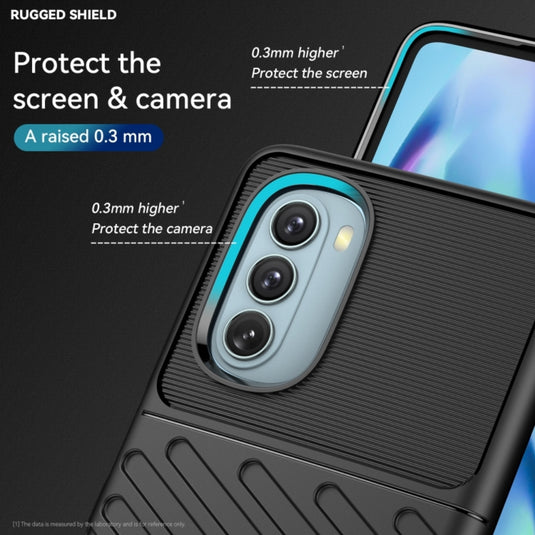 Motorola Moto G50 5G - Thunder Series Twill Texture Thickened Anti-fall Protection TPU Case