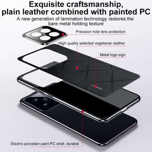 Xiaomi Mi 14 Pro - Plain Leather PC Phone Case - Polar Tech Australia