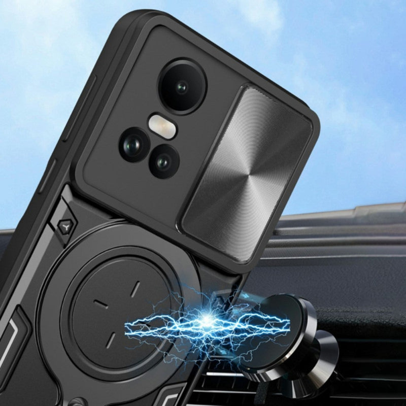 Cargue la imagen en el visor de la galería, [Built-in Stand][With Slide Lens Cover] OPPO Reno10 Pro+ 5G  (PHU110, CPH2521) - Anti-Drop Protective Shell Case - Polar Tech Australia
