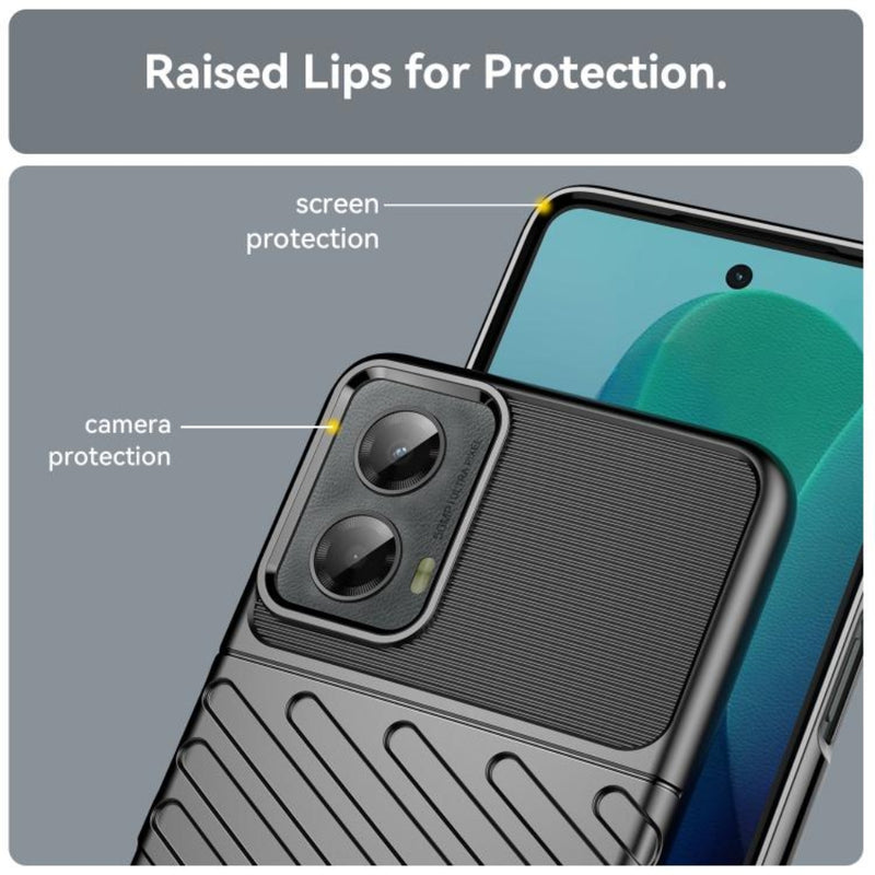 Load image into Gallery viewer, Motorola Moto G 5G (2024) - Thunder Series Twill Texture Thickened Anti-fall Protection TPU Case - Polar Tech Australia
