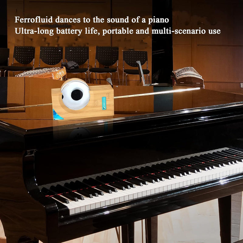 Cargue la imagen en el visor de la galería, Dancing Ferrofluid Music Rhythm Lamp,Ferrofluid Speaker Music Mate,Ferrofluid Display Lamp,Magnet Liquid Toy,Desktop Decor,Teenager Gifts
