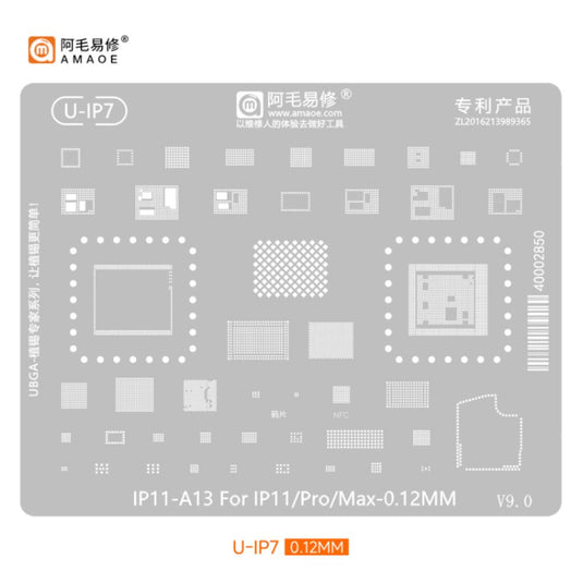 [Amaoe] [Stencil] BGA Reballing Solder Paste Stencil For iPhone CPU Universal Soldering Mesh - Polar Tech Australia