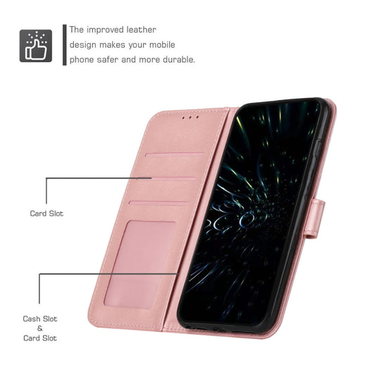Motorola Moto G Power (2024) - Stitching Calf Texture Buckle Leather Phone Case