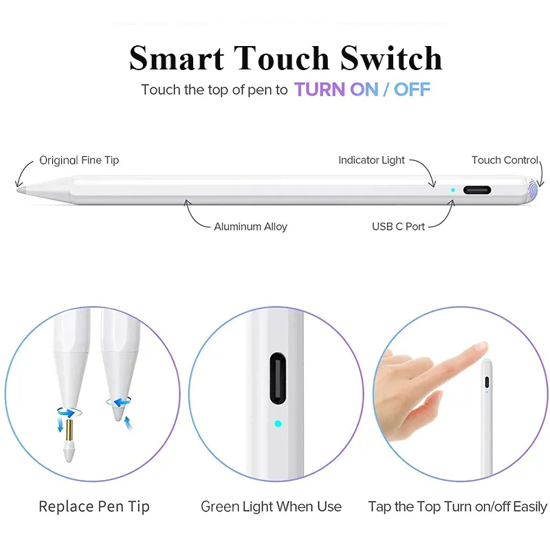 Load image into Gallery viewer, [AC10S][Bluetooth] Apple iPad Compatible Stylus Touch Drawing Writing Pen - Polar Tech Australia
