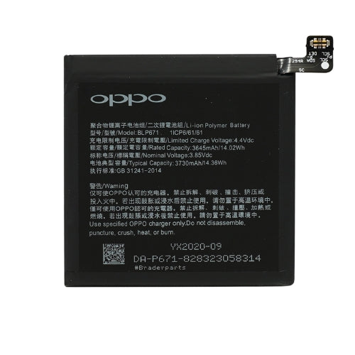 Load image into Gallery viewer, [BLP675] [BLP671] OPPO Find X (CPH1871 / PAFM00)- Replacement Battery - Polar Tech Australia
