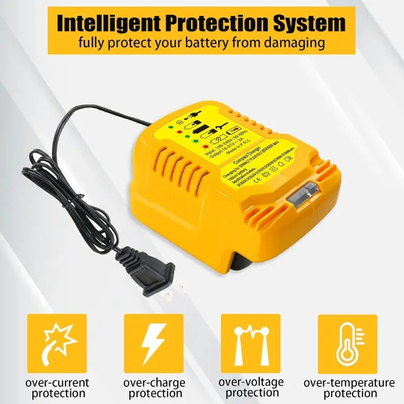 Cargue la imagen en el visor de la galería, Replacement Mini Charger For Dewalt 18V 20V 60V Tool Battery - Polar Tech Australia
