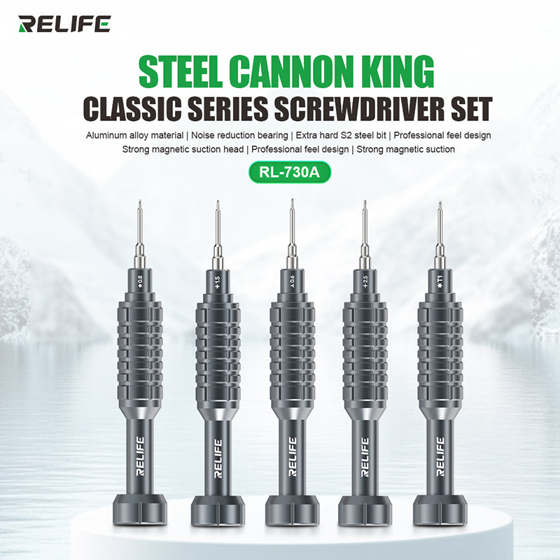 Load image into Gallery viewer, [RL-730A] RELIFE Steel Cannon King – Classic Series Screwdriver Set - Polar Tech Australia
