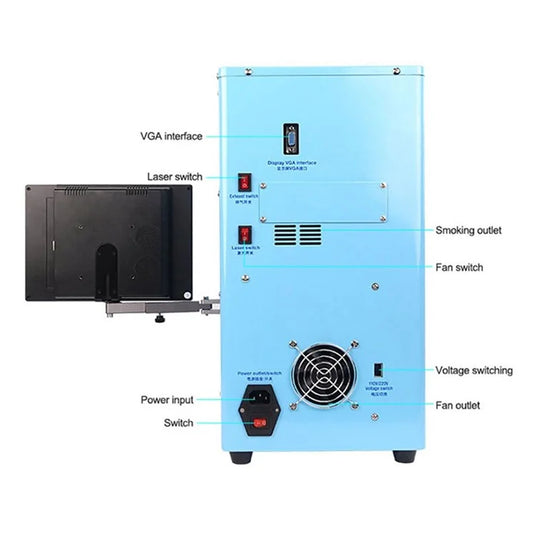 [SS-890B Plus] SUNSHINE Multi-functional Fiber Laser Marking Machine Mobile Phone Back Cover Remover - Polar Tech Australia