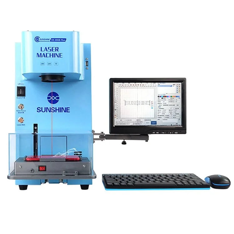 Chargez l&#39;image dans la visionneuse de la galerie, [SS-890B Plus] SUNSHINE Multi-functional Fiber Laser Marking Machine Mobile Phone Back Cover Remover - Polar Tech Australia
