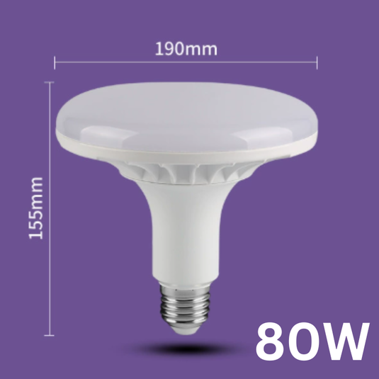 Super Bright 30W 40W 50W 60W 80W UFO Style LED Bulbs Light Lamp E27 Head - Polar Tech Australia
