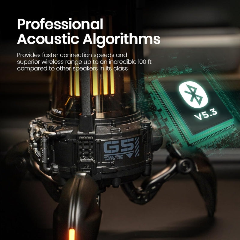 Cargue la imagen en el visor de la galería, GravaStar Supernova Bluetooth Wireless Speaker with LED Table Lamp Speaker, 9H Playtime, TWS Pairing
