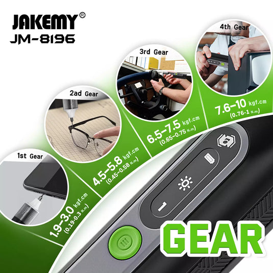 [JM-8196] Jakemy 35 in 1 All-in-One Smart Dual Dynamics Precision Electric Screwdriver set - Polar Tech Australia