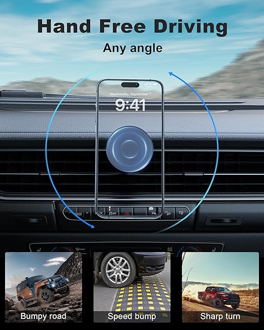 Load image into Gallery viewer, [L13] Universal MagSafe Compatible Aircon Vent Flow Magnet Phone Holder - Polar Tech Australia
