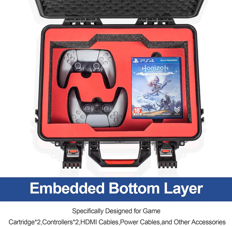 Chargez l&#39;image dans la visionneuse de la galerie, SONY PlayStation 5 Slim / PS5 Slim - Heavy Duty Waterproof All-in-one Multifunction Durable Carry Box Travel Storage Suitcase
