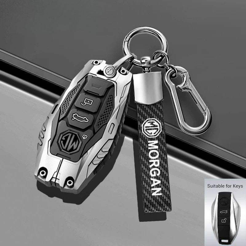 Chargez l&#39;image dans la visionneuse de la galerie, MG Mecha Style Smart Remote Control Car Key Fob Case Cover For MG5, MG6, ZST, ZS, HS
