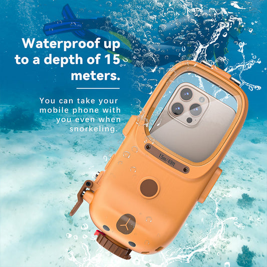 [With Bluetooth Version][Diving IPX8 15M/49FT Waterproof] Universal iPhone - Redpepper Underwater Protective Mobile Phone Case