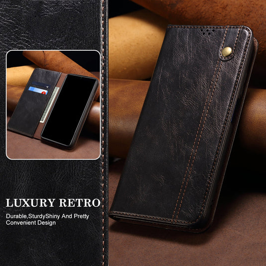[With Card Slot] Nothing Phone (3a)/Pro Premium PU leather Flip Wallet Stand Cover - Polar Tech Australia