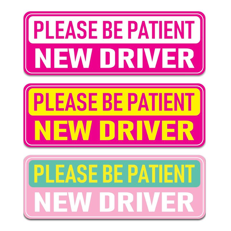Load image into Gallery viewer, Universal Magnetic New Driver Car Sign – Removable &amp; Reusable Safety Sticker for Vehicles (3 Pack) - i-Station Mobile Phone &amp; Electronic Device Repair and Accessories
