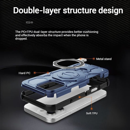 [Magsafe Compatible][Built-in Stand] Apple iPhone 17/Air/Pro/Max - Shield Shockproof Rugged Heavy Duty Case - i-Station Mobile Phone & Electronic Device Repair and Accessories