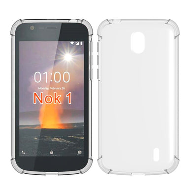 Nokia 1 - AirPillow Cushion Transparent Soft Clear TPU Four Corners Protective Case - Polar Tech Australia