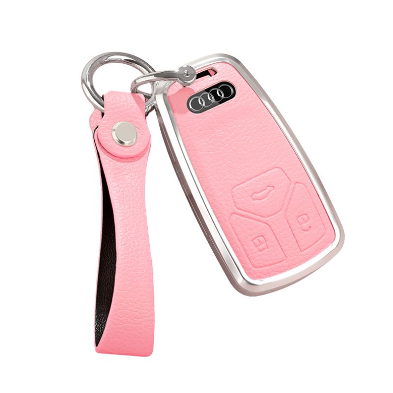 Cargue la imagen en el visor de la galería, Audi 360° All Inclusive Car Key Fob Case Cover For A3, A4, A5, A6, A7, A8, Q2, Q5, Q7, Q8, e-tron
