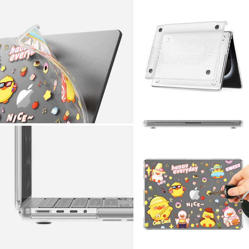 Load image into Gallery viewer, Apple MacBook Pro 14.2&quot; (A2442 &amp; A2779 &amp; A2918 &amp; A2992) - Cute Cartoon Transparent Shockproof &amp; Slim Case

