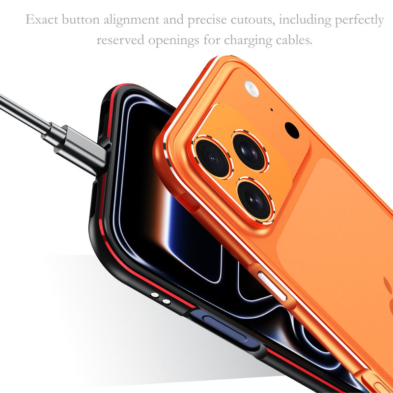 Load image into Gallery viewer, Apple iPhone 17 Pro - Aurora Series Metal Frame Phone Case
