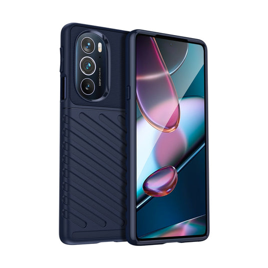 Motorola Moto Edge 20 Lite - Thunder Series Twill Texture Thickened Anti-fall Protection TPU Case