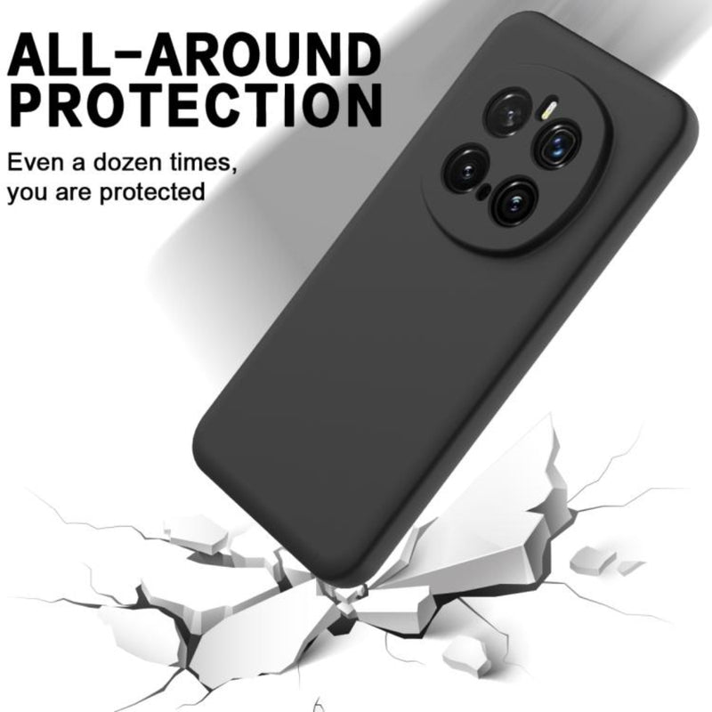 Cargue la imagen en el visor de la galería, Honor Magic7 (PTP-AN00) - Solid Color Liquid Silicone Dropproof Full Coverage Phone Case

