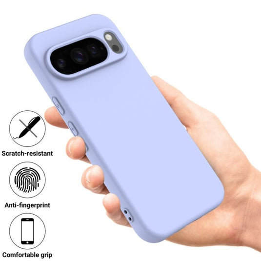 Google Pixel 10 Pro XL - Pure Color Liquid Silicone Shockproof Phone Case