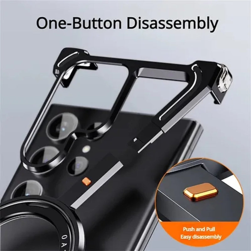 Load image into Gallery viewer, [Z-type metal bracket shell] Samsung Galaxy S24/Plus/Ultra - Magsafe Magnetic Phone Case - i-Station Mobile Phone &amp; Electronic Device Repair and Accessories
