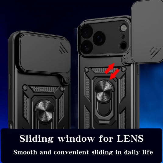 Apple iPhone 17 Air - Shockproof Armour Heavy Duty Phone Case with Ring Holder & Camera Protection