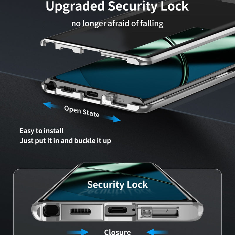 Cargue la imagen en el visor de la galería, OnePlus 12 - Magnetic HD Tempered Glass Phone Case
