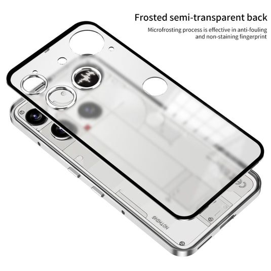 Nothing Phone (3) - Snap Buckle Metal Frame Frosted Phone Case