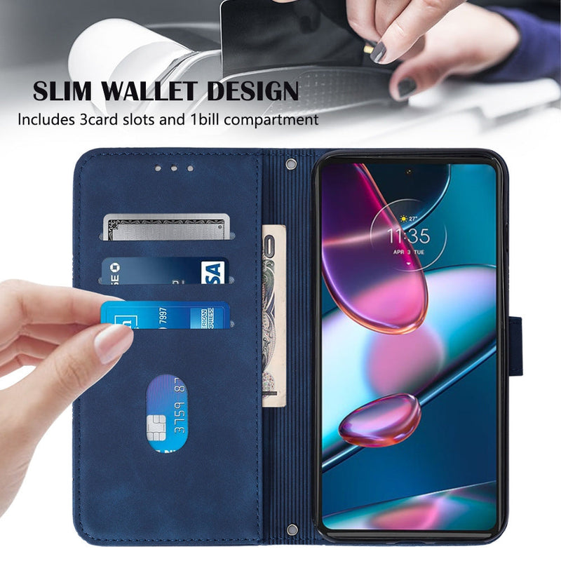 Load image into Gallery viewer, [With Shoulder Strap] [With Card Slot] Motorola G Stylus 2021 4G/5G - PU leather Crossbody Wallet Style Shockproof Phone Case - Polar Tech Australia
